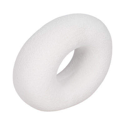 8 Textured Open Cut-out Slanted Circle Object, Wh