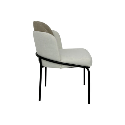 All Fabric Matte Black Dining Chair