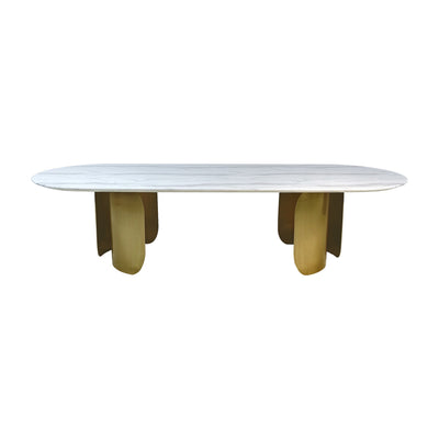 Oval Marble Dining Table -8 Persons