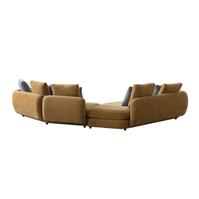 Urban Elegance Ginger Yellow Sectional W313