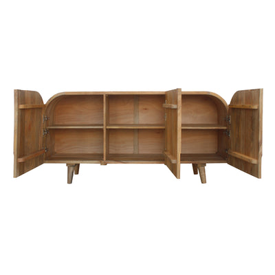 60 Curved Ridges Sideboard, Brown/natural