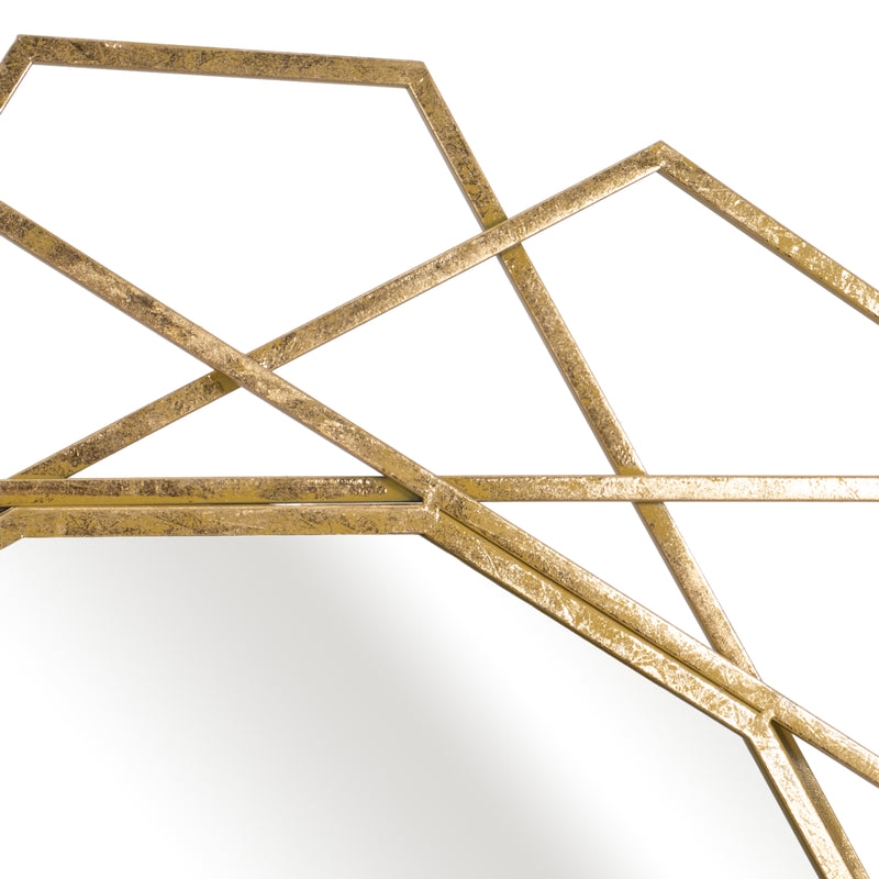 METAL 35 GEOMETRIC MIRROR, GOLD WB