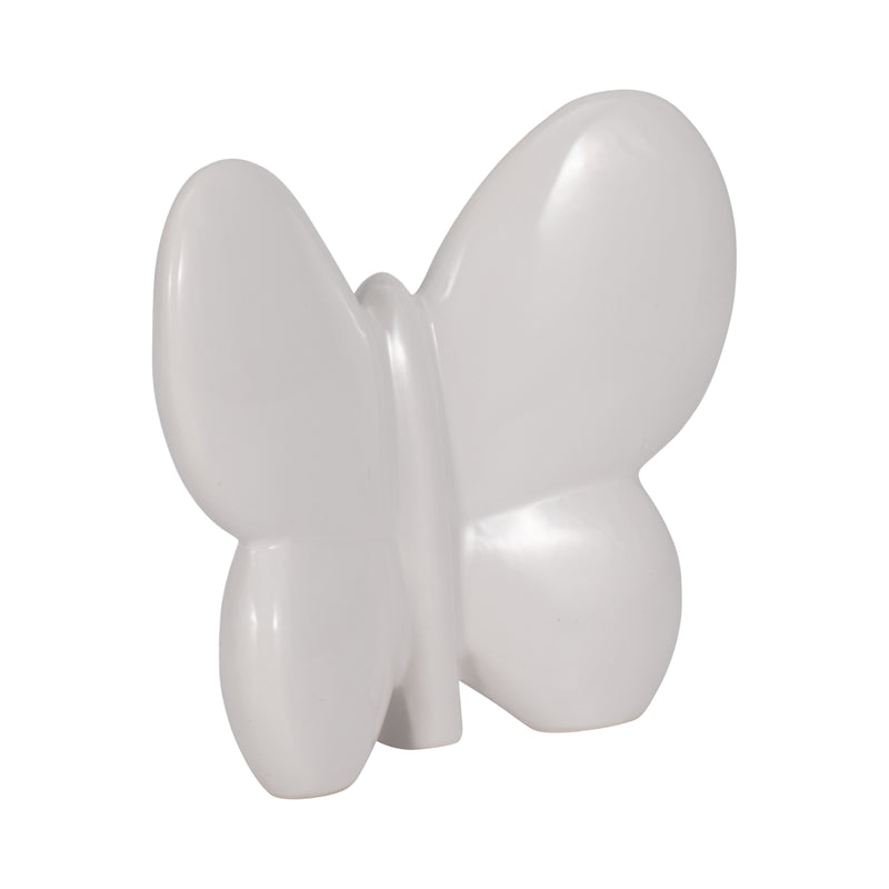 Cer, 6 Balloon Butterfly, White