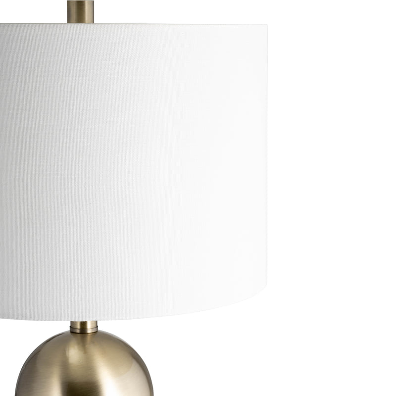 Marble, 30 Stacking Orbs Table Lamp, Gold/white