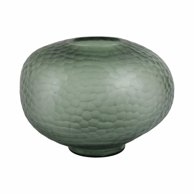 13 Bastia Small Green Glass Vase