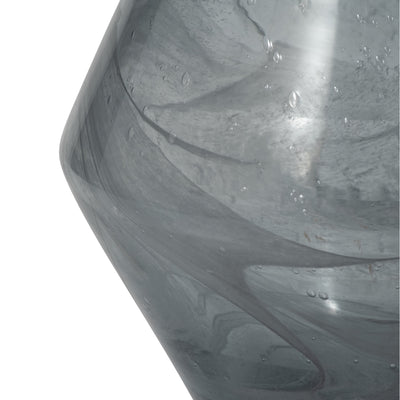 15 ABIGAIL SMALL BLUE SWIRL GLASS VASE