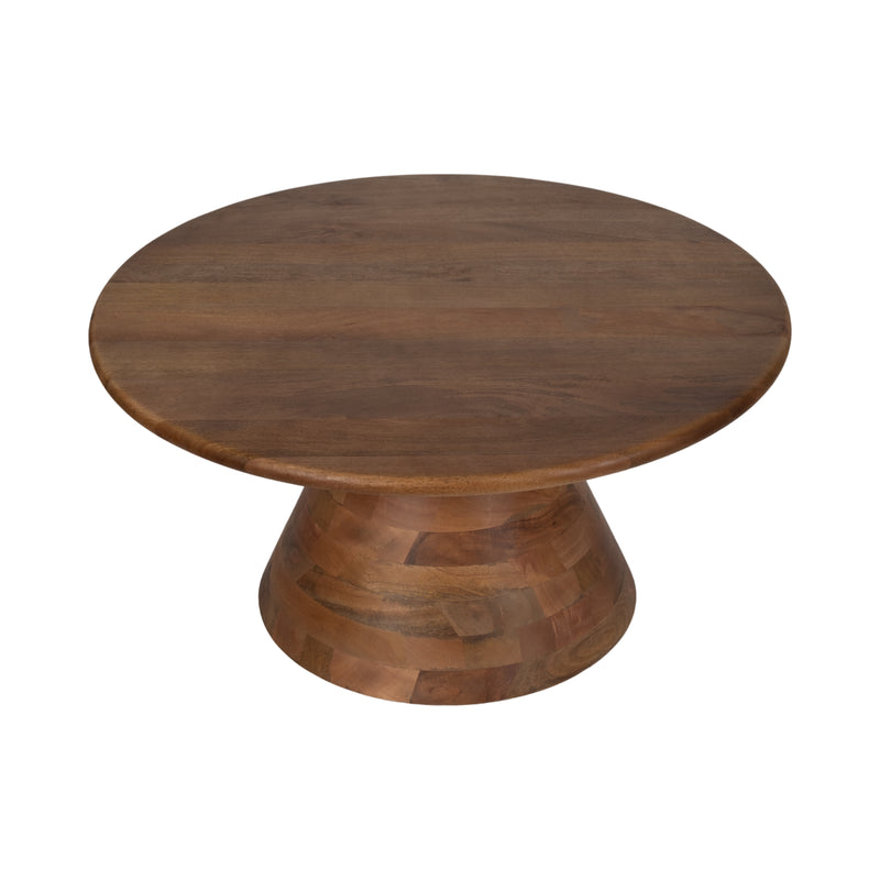 34 Tapered Wood Coffee Table, Natural