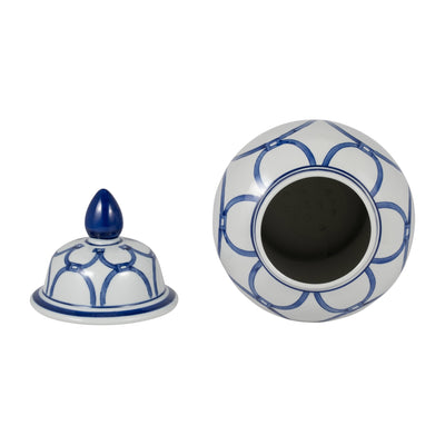 CER, 18 LINKS TEMPLE JAR, BLUE/WHITE