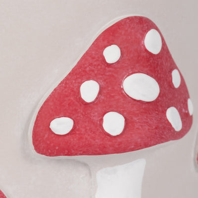 8 Magic Mushroom Applique Planter, Red/white