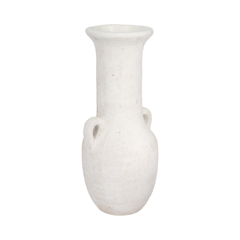 19 Terracotta Nomad Vase Rough Finish, White