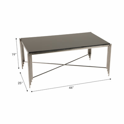 44 Aldine Stainless Steel Coffee Table