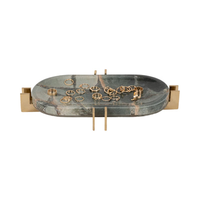 14 Komi Green Malakite Tray