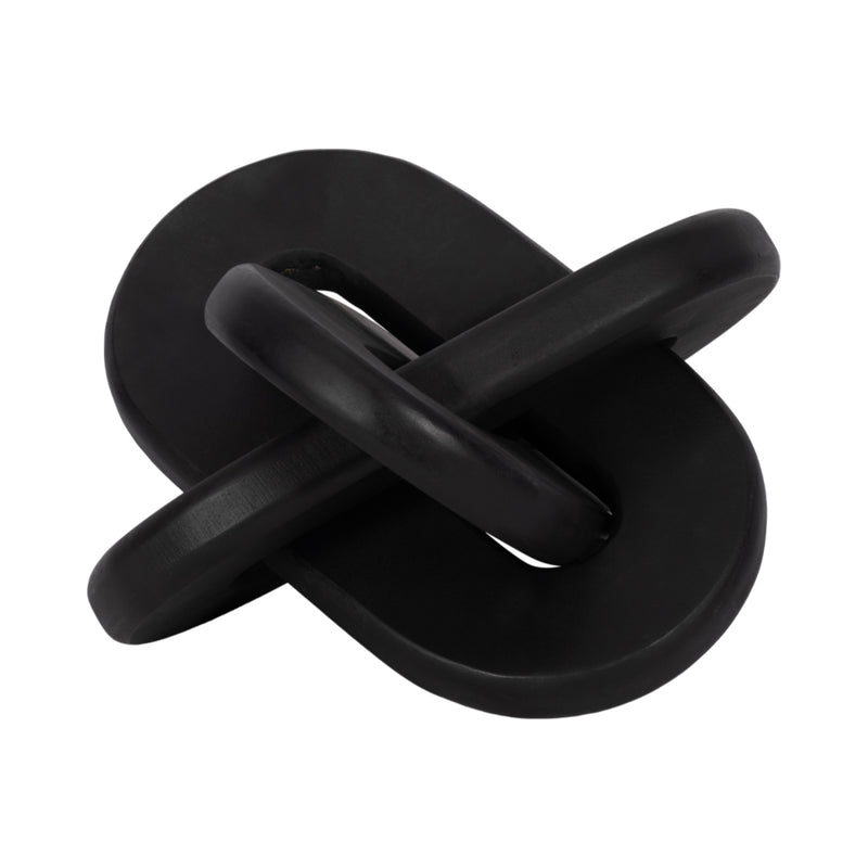 Wood, 10 Decorative Knot, Black