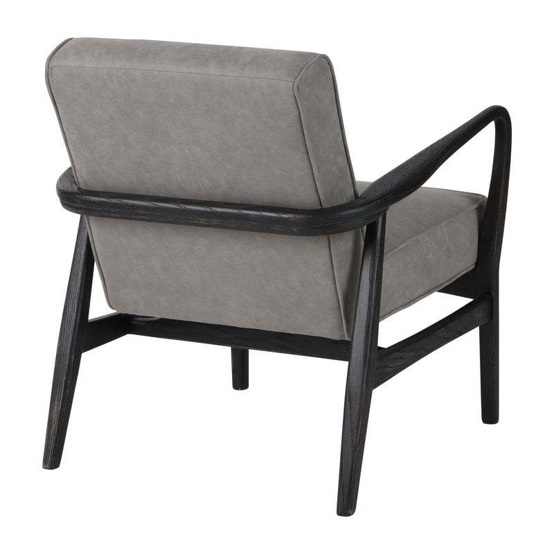 33 Avalon Wood Accent Chair, Gray