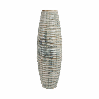 26 Decorah Small Cer Ribbed Vase