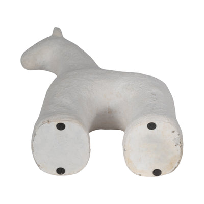 9 Textured Horse, White