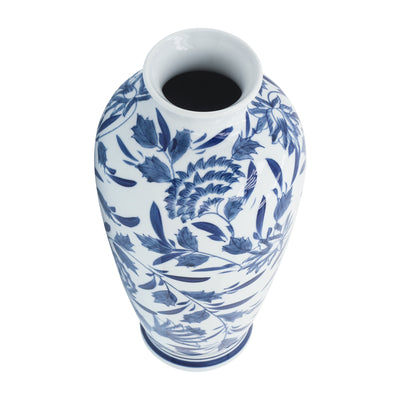 CER, 13H CHINOISERIE VASE, BLUE/WHITE