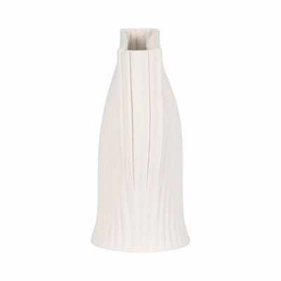 14 BELLO 3D PRINTED VASE, IVORY/BEIGE