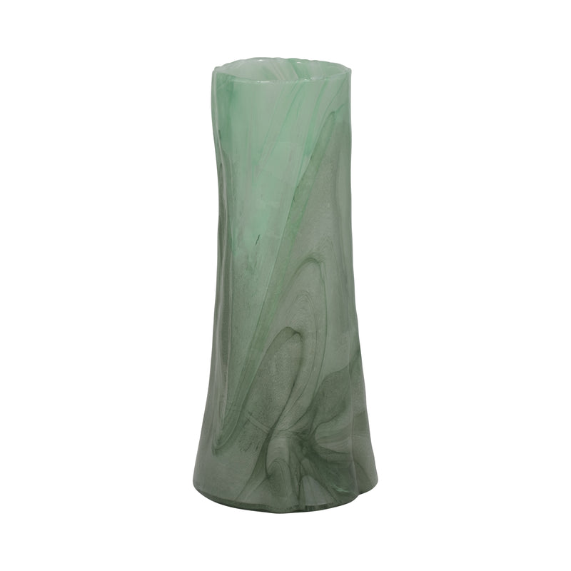 14 Verena Small Green Glass Vase