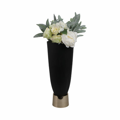 20wallmar Large Black And Gold Vase