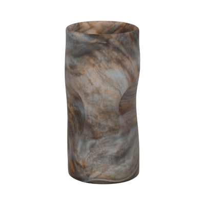 10 Dimpled Alabaster Finish Vase, Multi