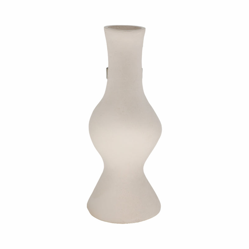 Ecomix, 18 Abstract Vase, Ivory