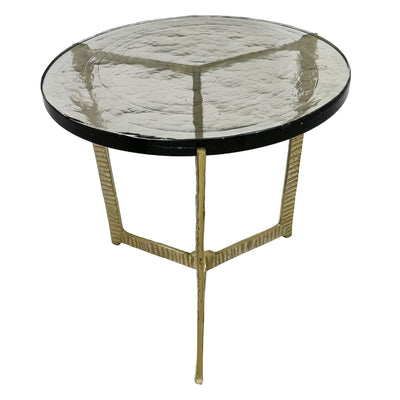 18 Bennington Wide  Recycled Glass Accent Table