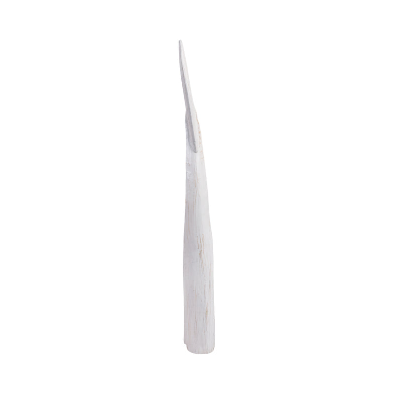 39 Wood Whale Tail Decor, Wht