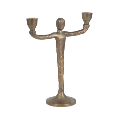 METAL, 12 2 TAPER CANDELABRA, GOLD