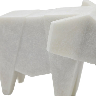 11 ANDORA ELEPHANT STATUARY, WHITE