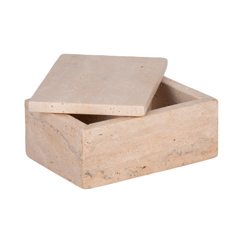 7 Travertine Box, Tan