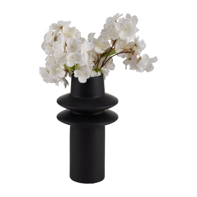 CER, 11H MODERN VASE, BLACK