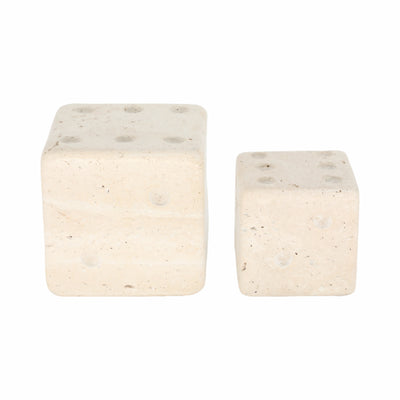 S/2 3/4 Mistry Travertine Dice