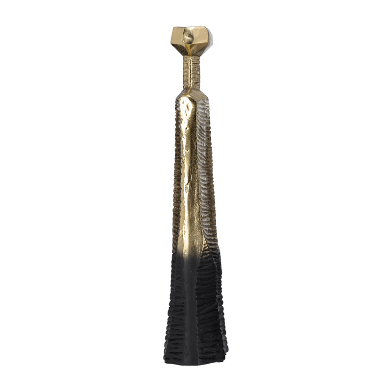 METAL,20,RIGGED VASE,GOLD/BLACK