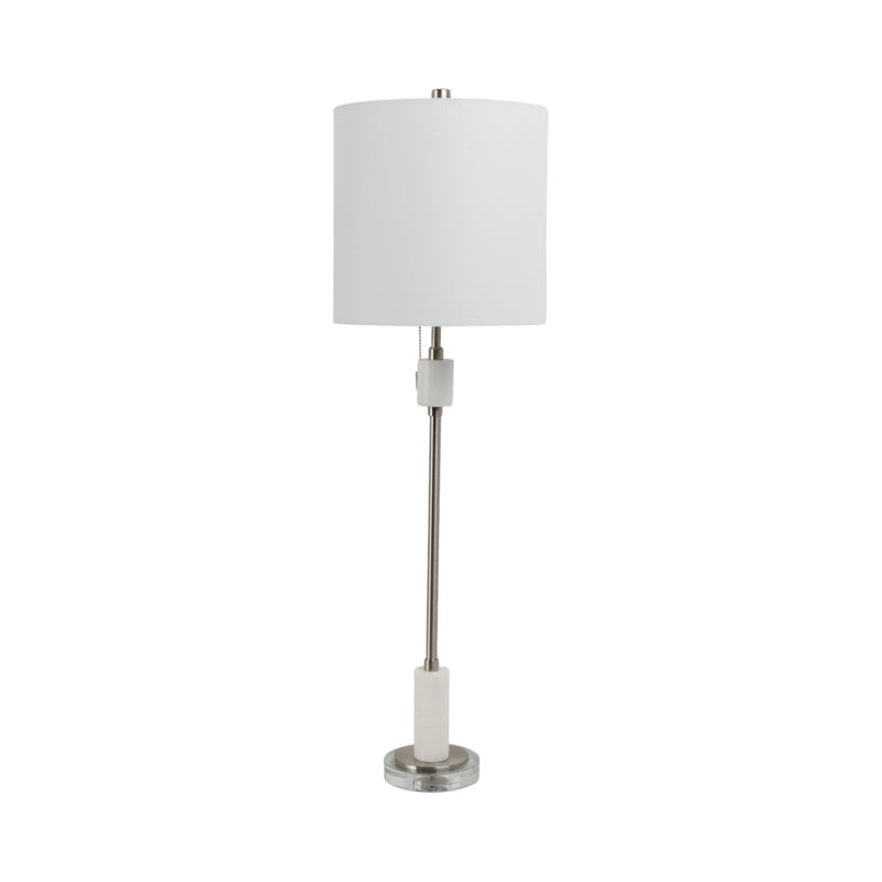 37 Bari Silver Marble Lamp