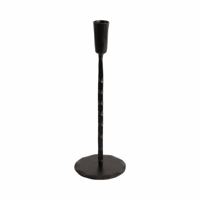 12x4 Forged Cast Iron Taper Holder, Matte Black