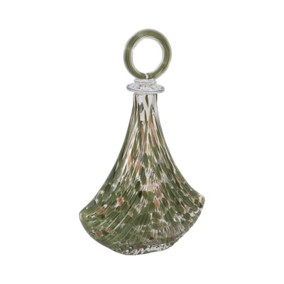 16 Curran Art Glass Bottle, Green