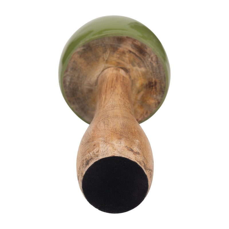 WOOD, 10 CONED MUSHROOM, OLIVE