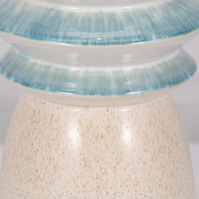 15 Fluted Top Vase Reactive Finish, Multi