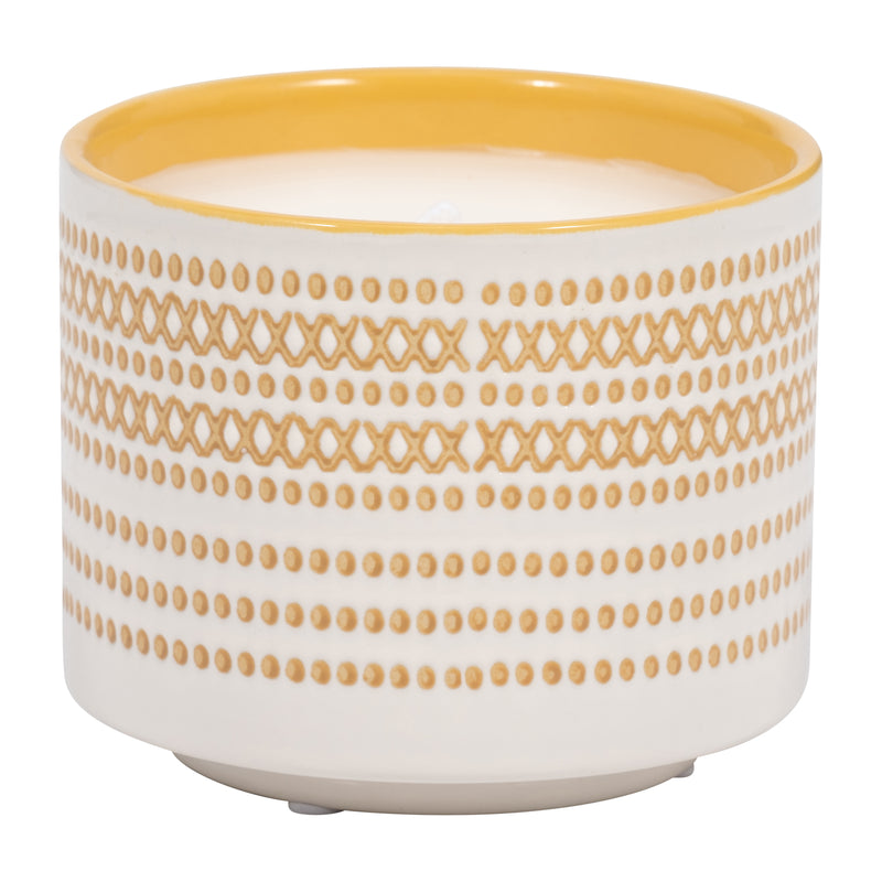 5 15oz X Dots Citro Candle, Yellow