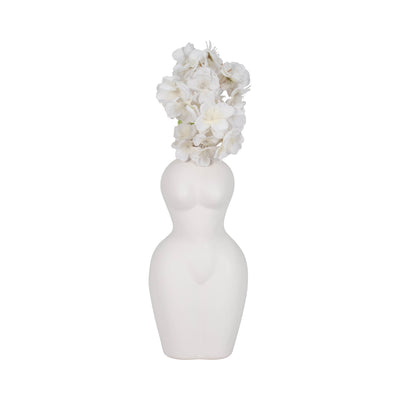 DOL, 12H TORSO VASE, WHITE