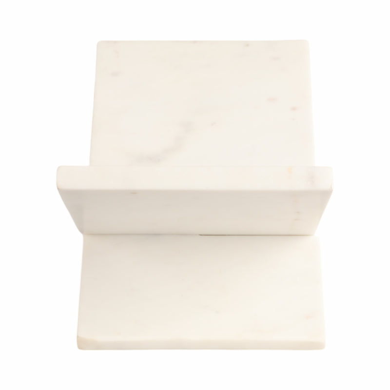 13 Marble Bookstand, White