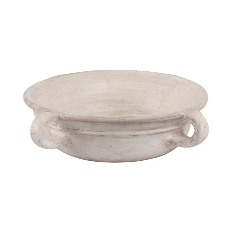 18 Bowl With Handles, Antique White