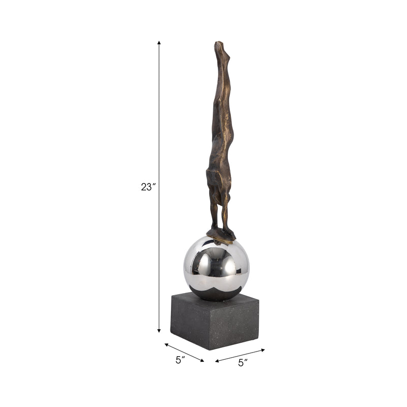 23 Augustolo Statuary With Steel Sphere