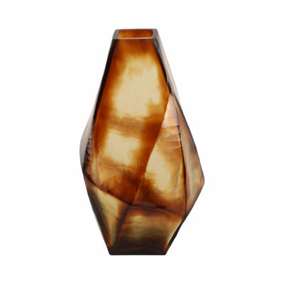 12 Tioga Large  Brown Glass Vase