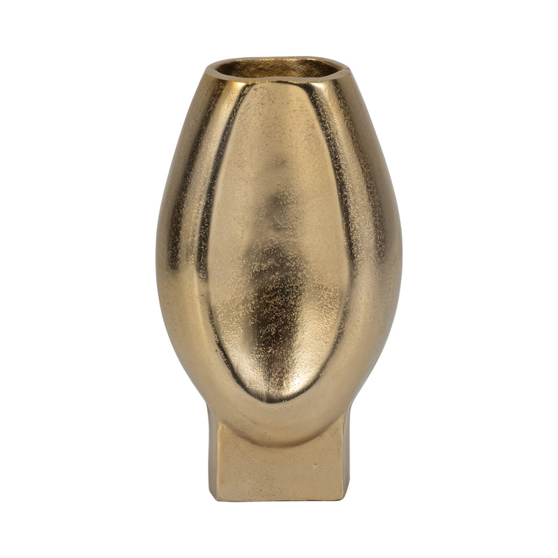 10 Nadia Metal Oval Vase, Gold