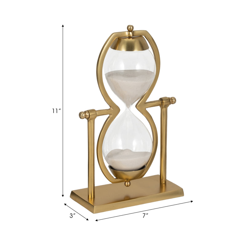 11h Gold Metal Sandtimer