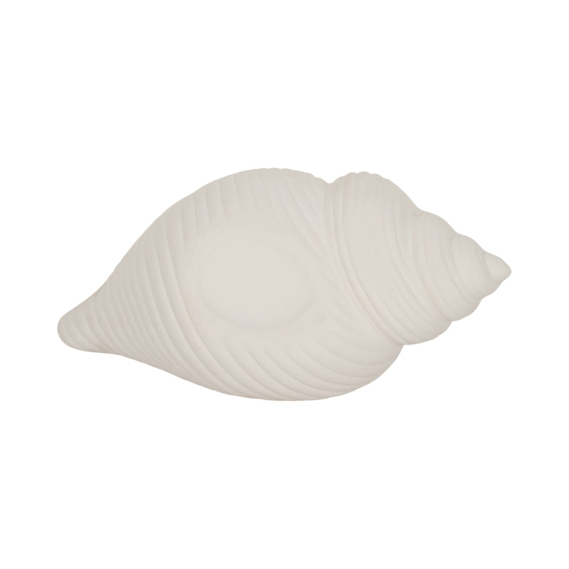 9 Conch Shell Planter, White