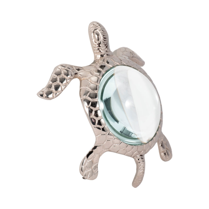 6 Sea Turtle Magnifying Glass, Silver