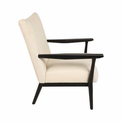 33 Cardoso Accent Chair, White/black